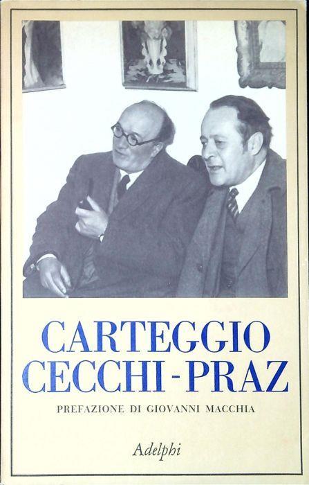 Carteggio Cecchi-Praz - copertina