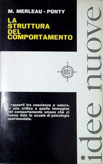 La struttura del comportamento - Maurice Merleau-Ponty - copertina