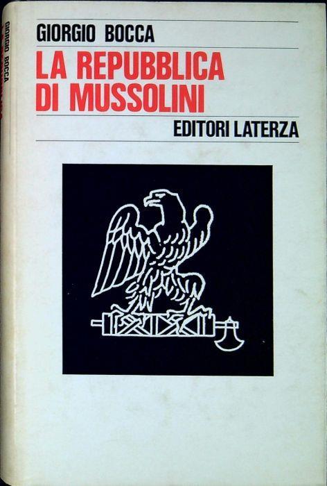 La Repubblica di Mussolini - Giorgio Bocca - copertina