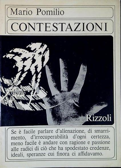 Contestazioni - Mario Pomilio - copertina