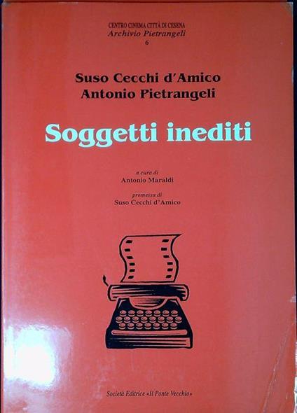 Soggetti inediti - copertina