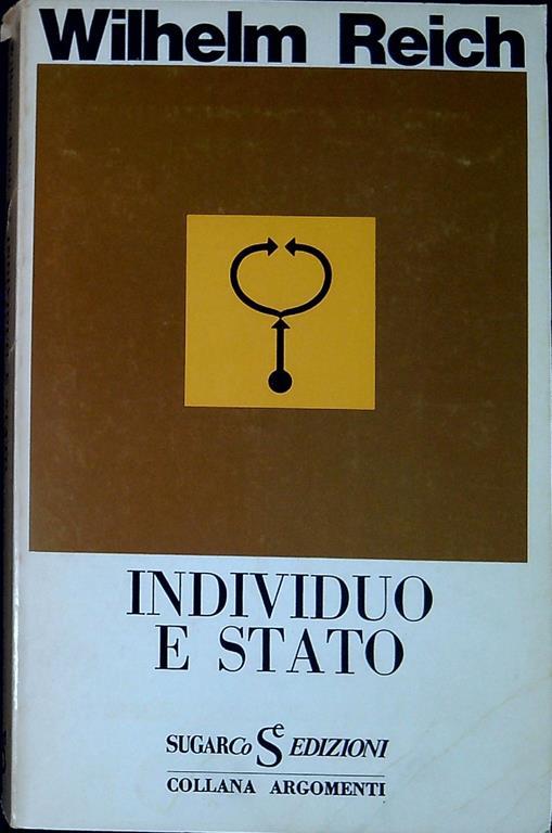 Individuo e Stato - Wilhelm Reich - copertina