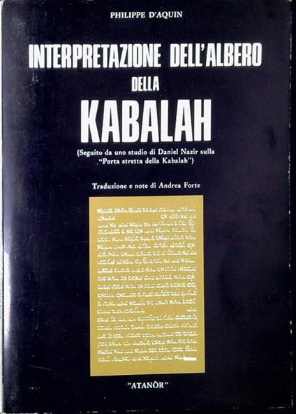 Interpretazione dell'albero della Kabalah - copertina