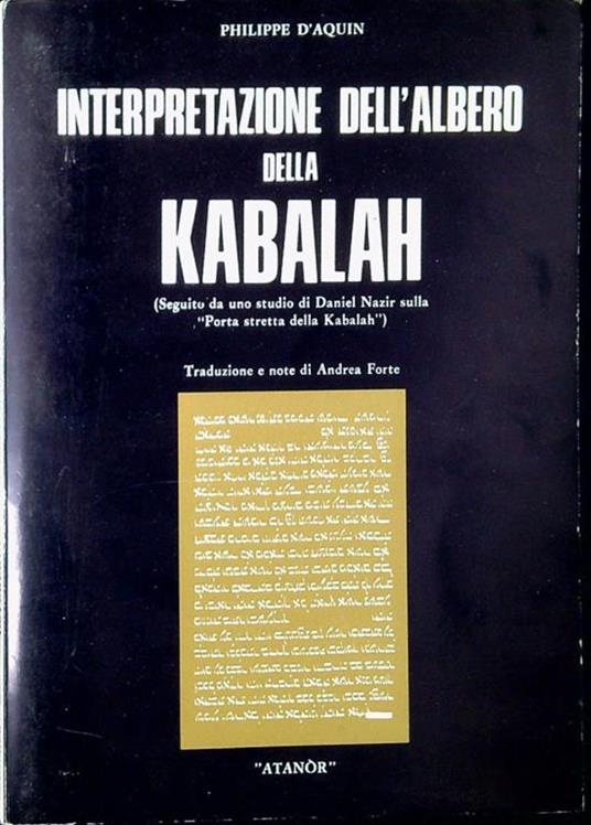 Interpretazione dell'albero della Kabalah - copertina