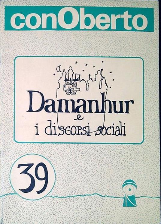 Damanhur e i discorsi sociali - copertina