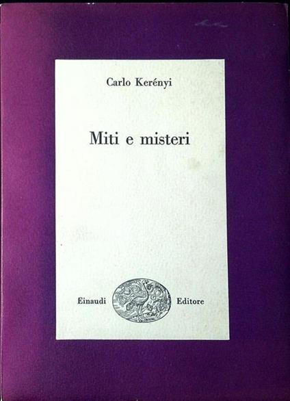 Miti e misteri - copertina