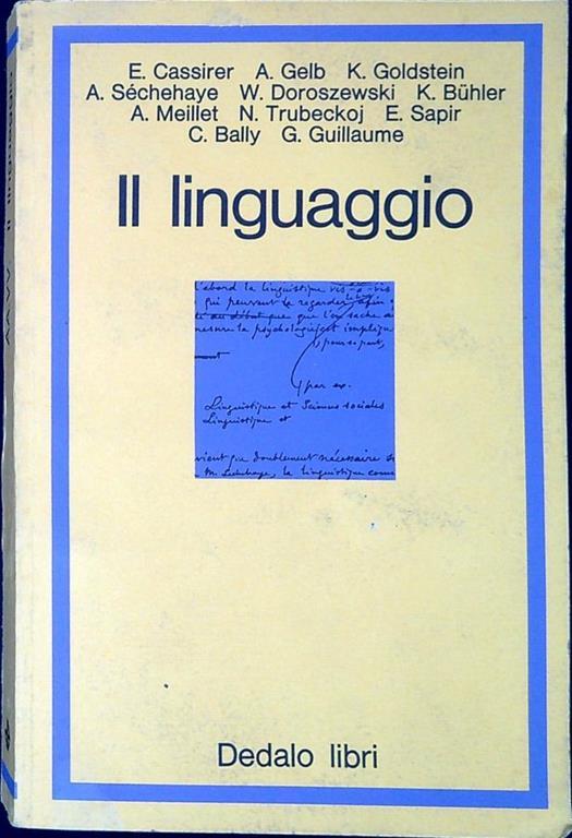 Il linguaggio - copertina