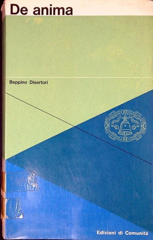 De anima - Beppino Disertori - copertina