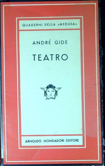Teatro - André Gide - copertina