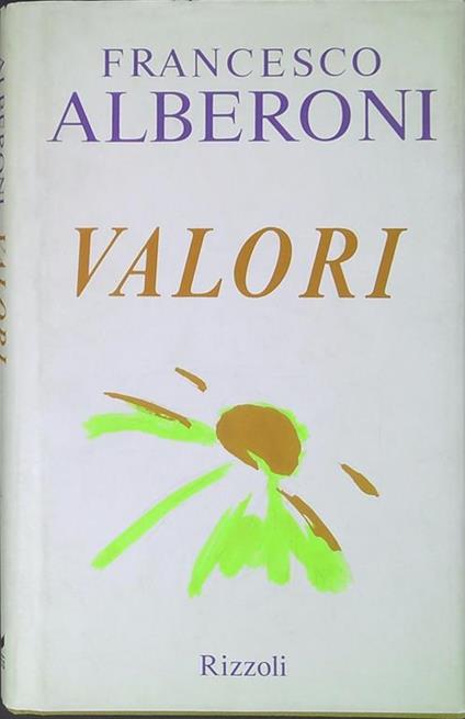 Valori - Francesco Alberoni - copertina