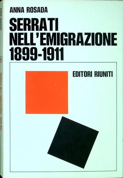 Serrati nell'emigrazione - Anna Rosa - copertina
