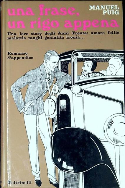 Una frase, un rigo appena - Manuel Puig - copertina