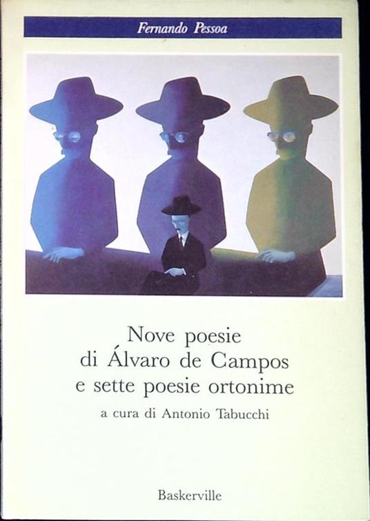 Nove poesie di Alvaro de Campos e sette poesie ortonime - copertina