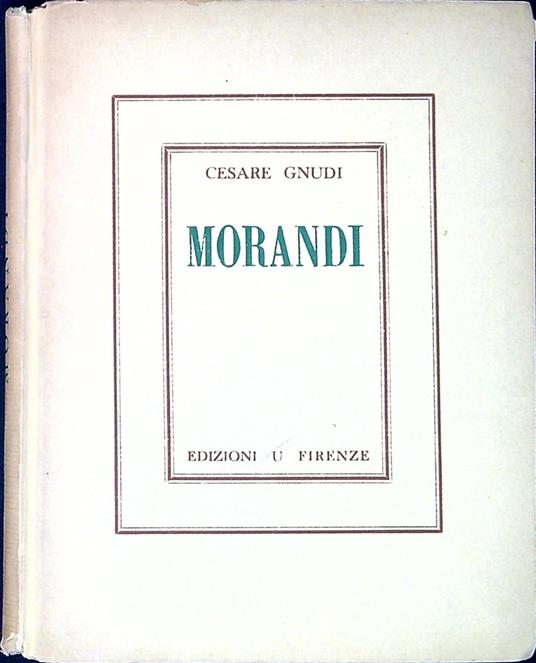Morandi - Cesare Gnudi - copertina
