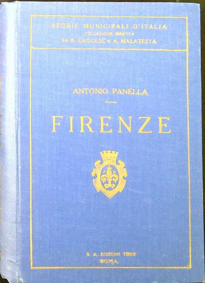 Firenze - Antonio Zanella - copertina