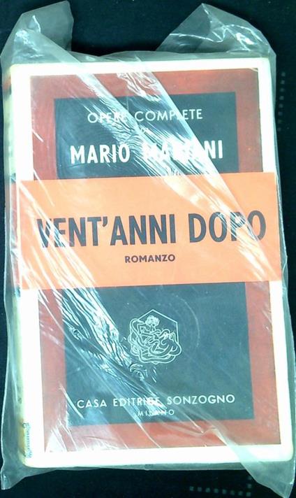 Vent'anni dopo - Mario Mariani - copertina