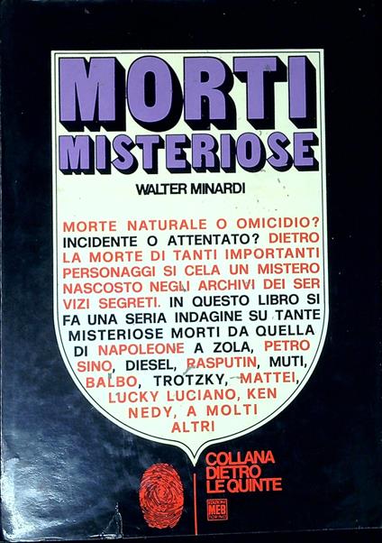 Morti misteriose - copertina