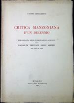 Critica manzoniana d'un decennio : bibliografia delle pubblicazioni acquisite alla Raccolta Treccani degli Alfieri dal 1939 al 1948