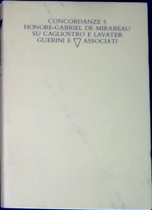 Su Cagliostro e Lavater - copertina