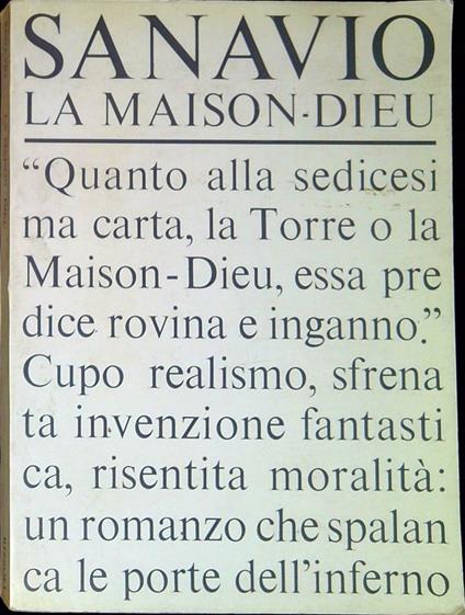 La Maison-Dieu - Piero Sanavio - copertina