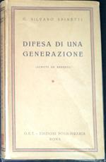 Difesa di una generazione