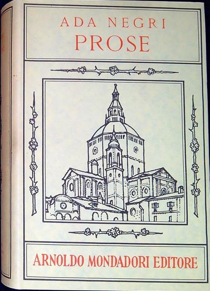 Prose - Ada Negri - copertina