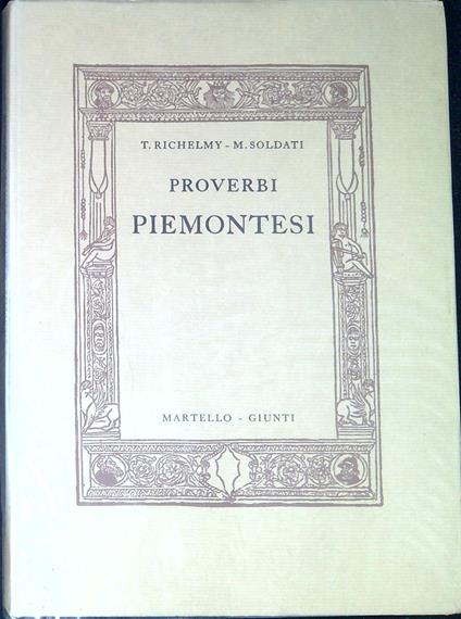 Proverbi piemontesi - copertina