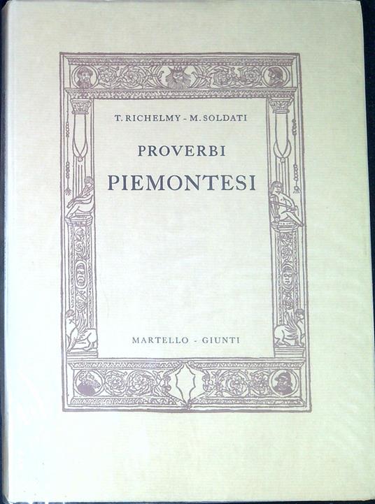 Proverbi piemontesi - copertina