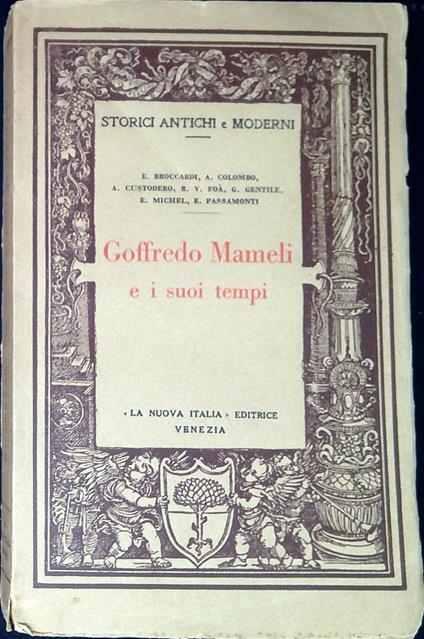 Goffredo Mameli e i suoi tempi - copertina