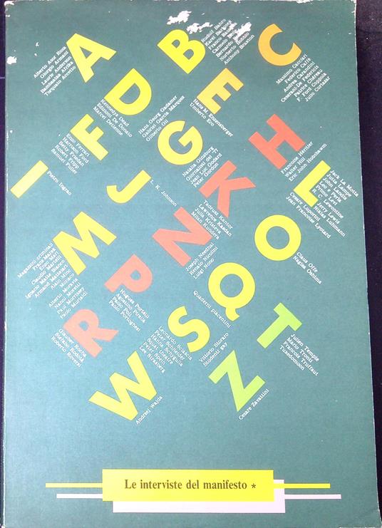 Le interviste culturali del manifesto 1971-1983 - Michele Melillo - copertina