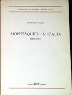 Montesquieu in Italia, 1800-1985 : studi e traduzioni