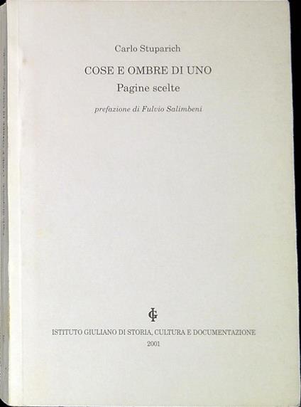 Cose e ombre di uno : pagine scelte - copertina