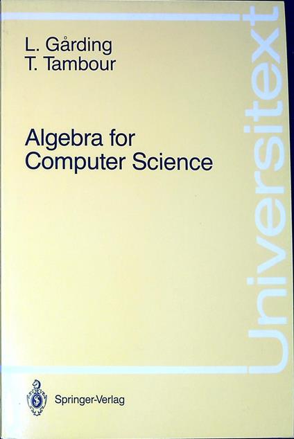 Algebra for computer science - copertina