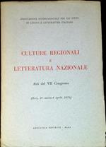 Culture regionali e letteratura nazionale