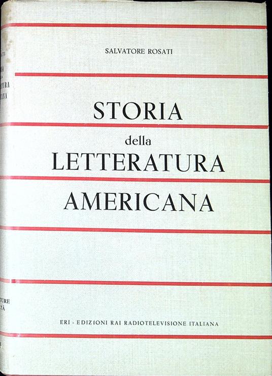 Storia della letteratura americana - Salvatore Rosati - copertina