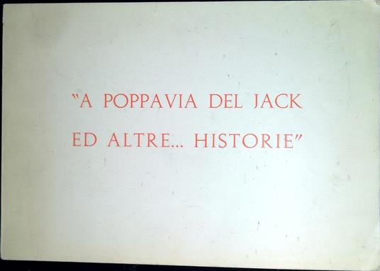 A poppavia del Jack ed altre...historie - copertina