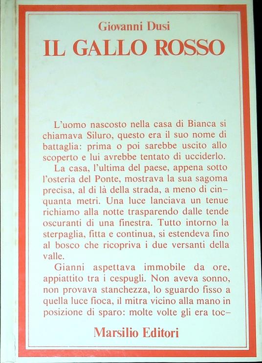 Il gallo rosso - Giovanni Dusi - copertina