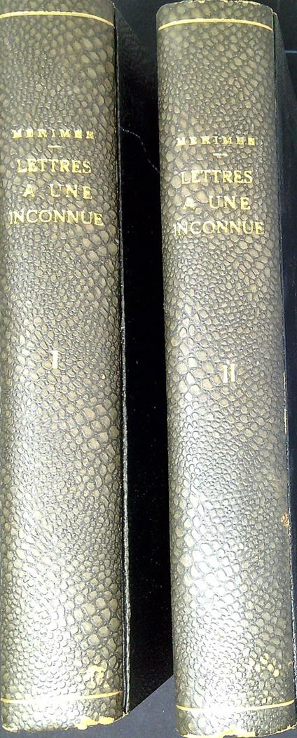 Lettres a une inconnue. Due volumi - copertina