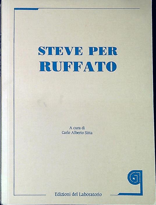 Steve per Ruffato - copertina