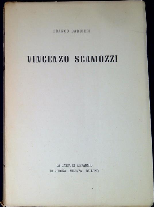 Vincenzo Scamozzi - Franco Barbieri - copertina