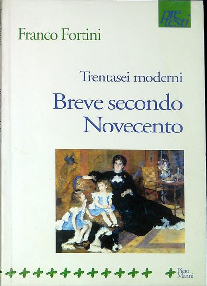 Trentasei moderni : Breve secondo Novecento - Franco Fortini - copertina