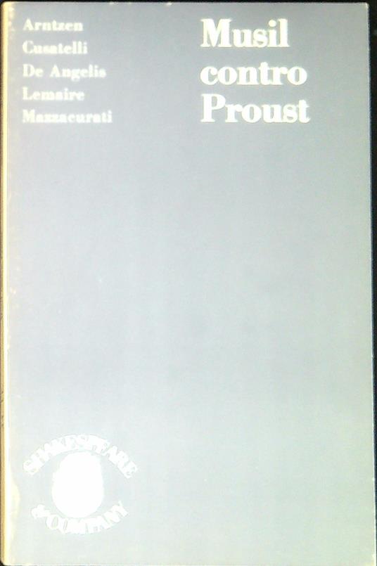 Musil contro Proust - copertina