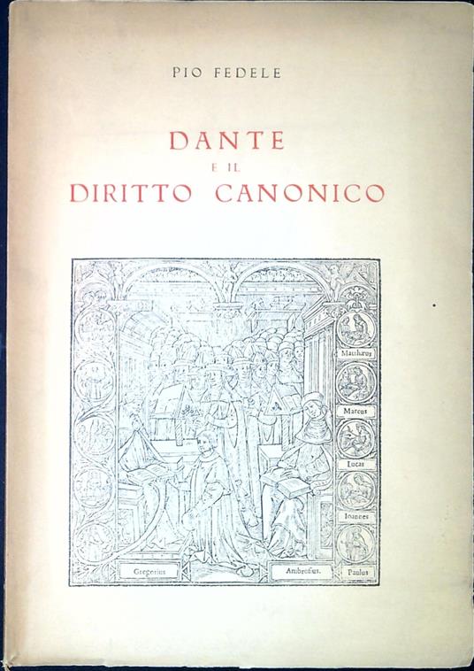 Dante e il diritto canonico - copertina