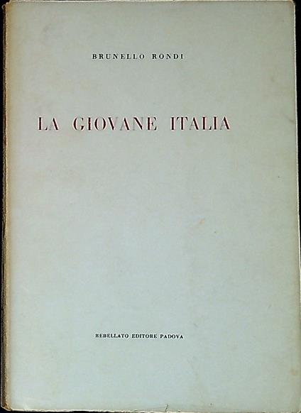 La Giovane Italia - Brunello Rondi - copertina
