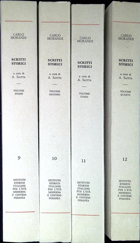 Scritti storici - copertina