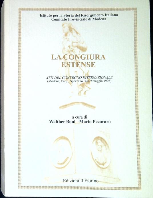 La congiura estense : atti del convegno internazionale - copertina