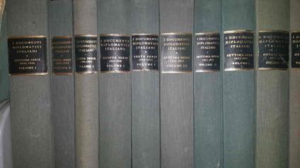 I documenti diplomatici italiani. Tutto il pubblicato, mancante un volume - copertina