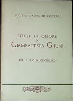 Studi in onore di G. B. Gifuni per il suo 85. genetliaco