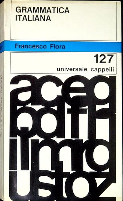 Grammatica italiana - Francesco Flora - copertina