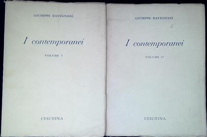 I contemporanei. due volumi - Giuseppe Ravegnani - copertina